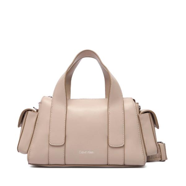 Calvin Klein Bolso de mano cruzado convertible en jacquard - UNICA Blanco- Ref.