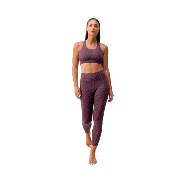 Born Living Yoga  Sportbekleidung Violett - Sporttop mit Monogramm - L - Ref.
