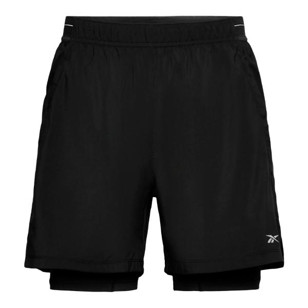 Reebok  Ropa Deportiva Negro - Short Athlete Speed 7.5" 2-In-1 - S - Ref.