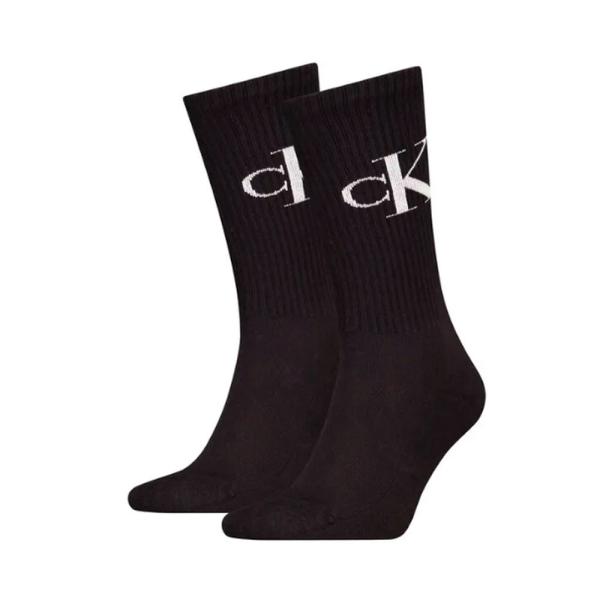 Calvin Klein  Calcetines Negro - Pack de 2 Calcetines Altos - 43/46 - Ref.