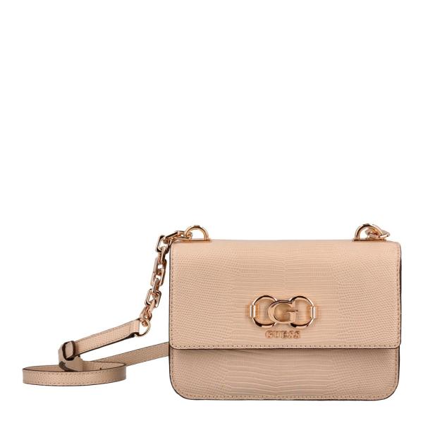 Guess Bolsa transversal Salinge com aba - U Bege- Ref.