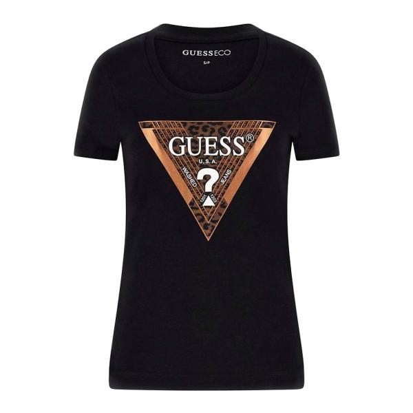 Guess  Camisetas, tops e polos Preto - CAMISETA LEO TRIANGLE W5BI28 J1314 - XS - Ref.