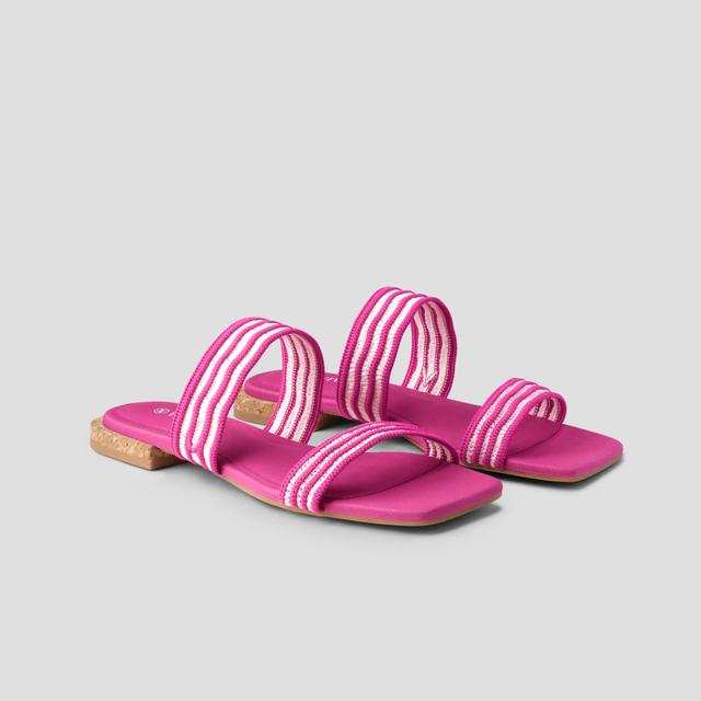 VIVAIA Square-Toe Slide Sandal (Maya)|PITAYA WAVE|EU 39