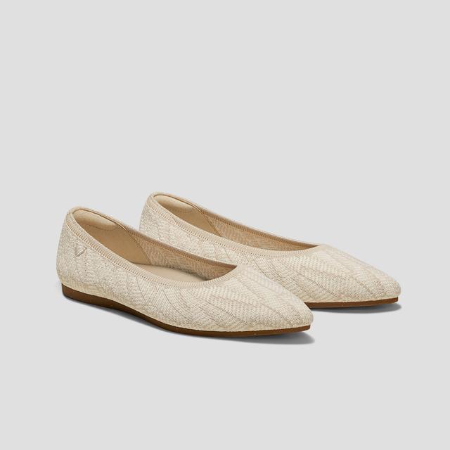Pointed-Toe Ballet Flats (Aria 5° Hemp)