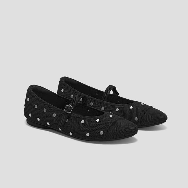 VIVAIA Almond-Toe Mary-Jane AdaptAll™ (Tamia Mary-Jane)|BLACK STUDS|US 11