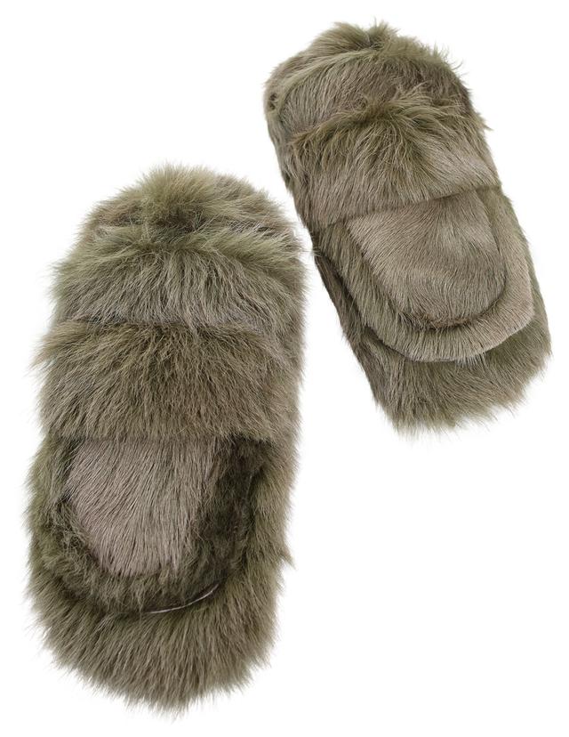 Dries Van Noten Fur mules