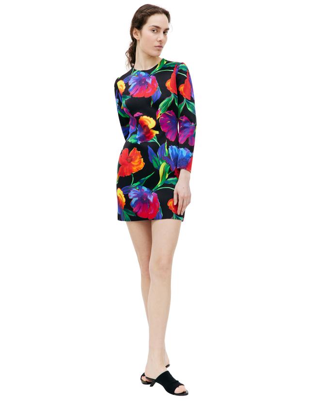Balenciaga Flower Printed 3D Dress