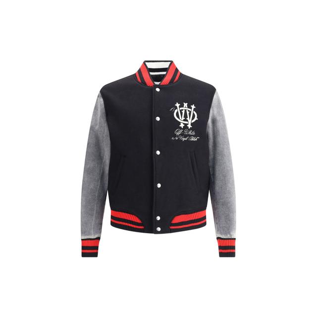Off White Gothinc OW Wool Den Reg Varsity Bomber