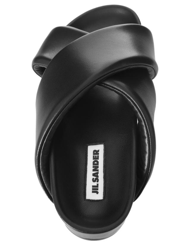 Jil Sander Leather Cross-Strap Sandals | German Craftsmanship