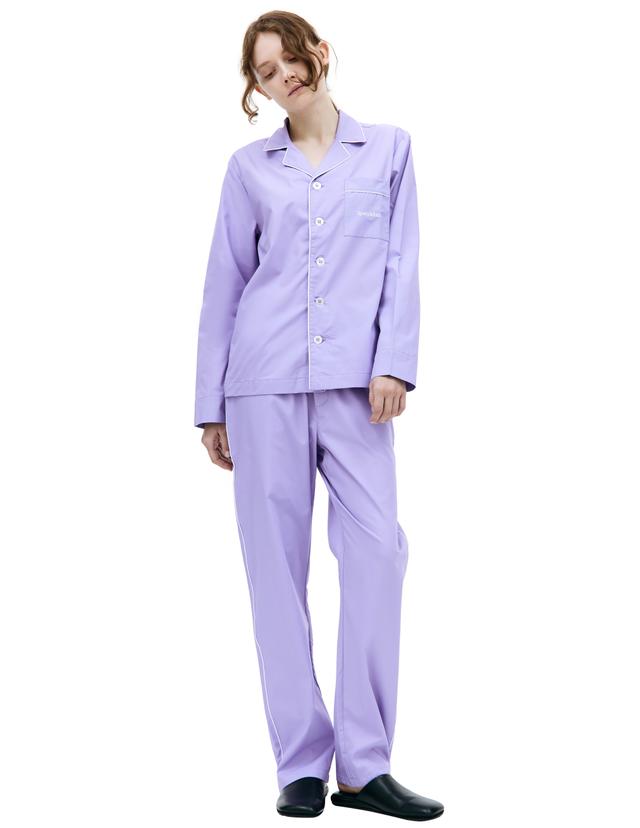 Rich Purple Cotton Loungewear Shirt for Everyday Comfort