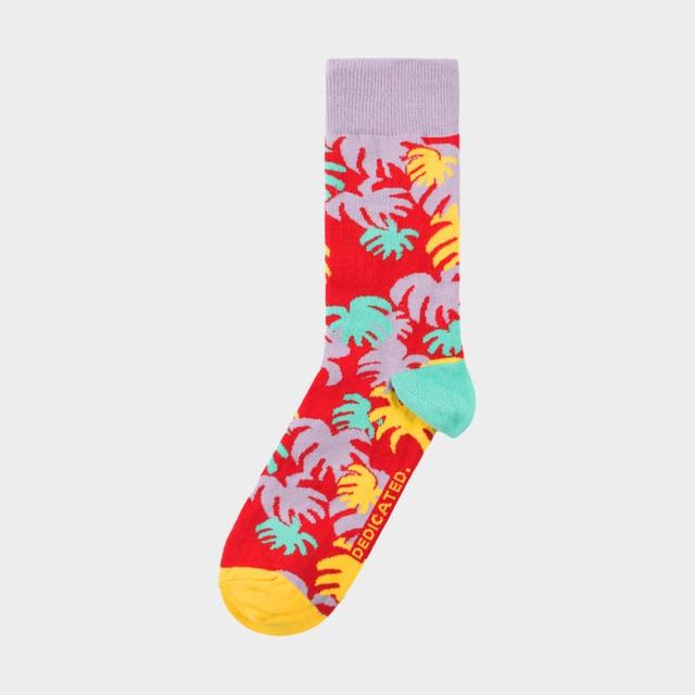 Socks Sigtuna Monstera Red