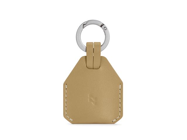LOJEL Iloj Leather AirTag Holder in Sand | Discreet Tracking