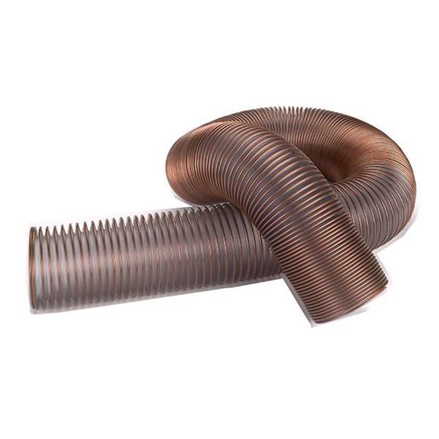 Flexaust Flexadux R-4 Stretch Dust Collection Hose - 2-1/2" x 12' - Clear