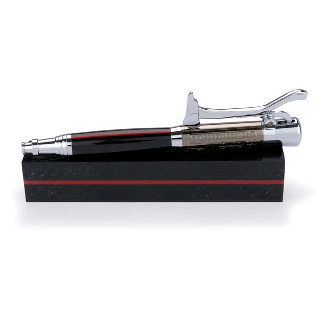 WoodRiver Acrylic Pen Blank -  Thin Red Line - 3/4" x 3/4" x 5"