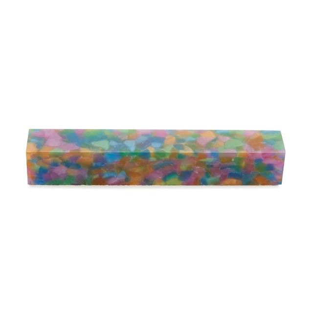 WoodRiver Acrylic Pen Blank - 3/4" x 3/4" x 5" - Rainbow Quartz