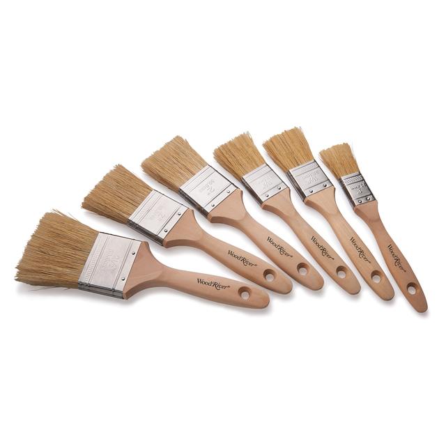 WoodRiver Paint Brush Set Natural Bristles - 6 Piece