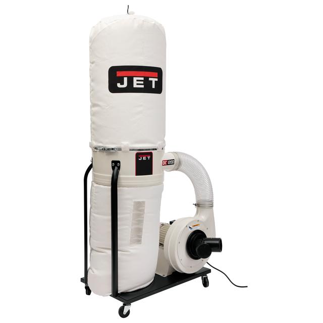 Jet Vortex Cone Dust Collector with 30-Micron Bag Filter Kit - 2 HP 1 Ph 230V - DC-1200VX-BK1