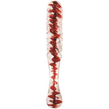 Eve's Sweetheart Swirl Glass Dildo - by Adam & Eve