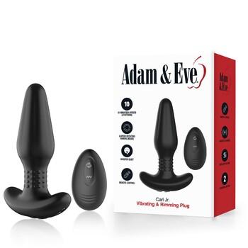 Adam & Eve Carl Jr. Remote Control Vibrating & Rimming Anal Plug