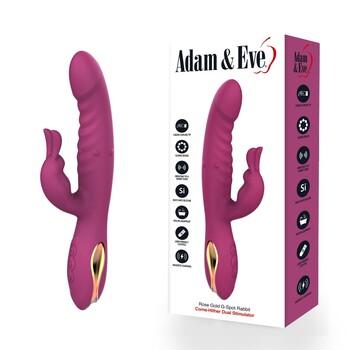 Adam & Eve Rose Gold Come-Hither G-Spot Dual Stimulating Rabbit