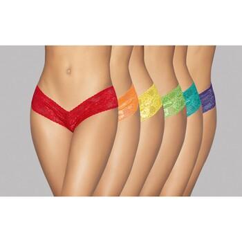 Neon Rainbow Low Rise Panty 6/Pack