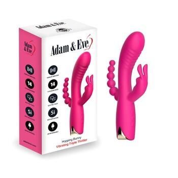 Adam & Eve Hopping Bunny Triple Stimulator