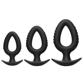 Pop Plugs 3 Piece Hollow Silicone Trainer Set