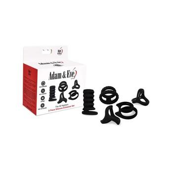 Adam & Eve The All Nighters 5 Piece Silicone Enhancer Set