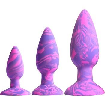 Adam Eve Groovy Booty Silicone Anal Plug Set