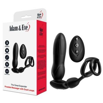 Adam & Eve The Great Expander Prostate Massager with Dual Rings