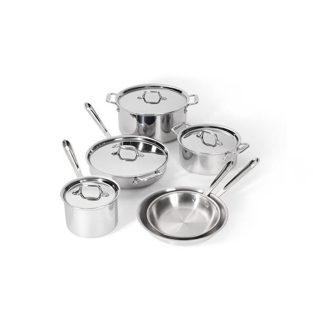 All-Clad D3 Tri-Ply 10-Piece Stainless Steel Cookware Set