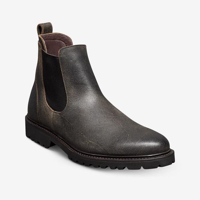 Men's Allen Edmonds Grafton Chelsea Boots in Husk Brown Leather, size 11.5 D