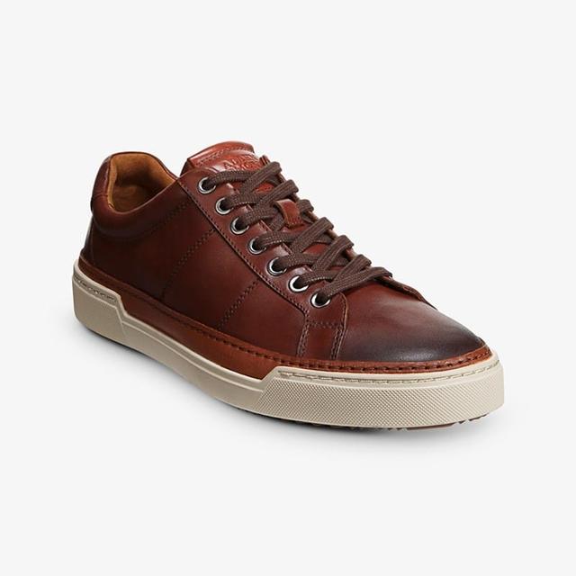 Allen Edmonds Porter City Derby Lace-up Sneaker in Chili Leather, size 14.0 D