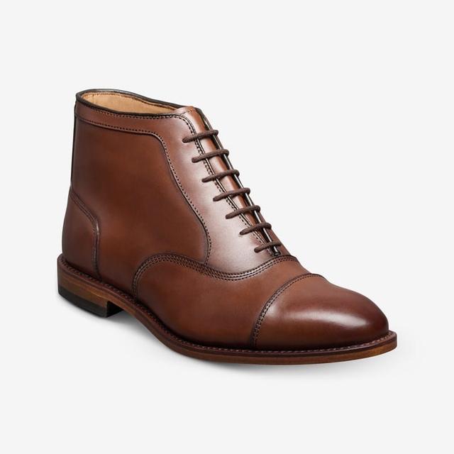 Allen Edmonds Park Avenue Cap-toe Oxford Dress Boot Boots in Chili Leather, size 8.0 D