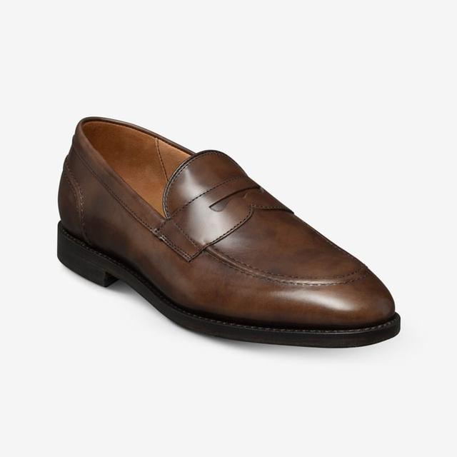 Allen Edmonds Randolph 2.0 Penny Loafer in Brown Museum Leather, size 11.5 D