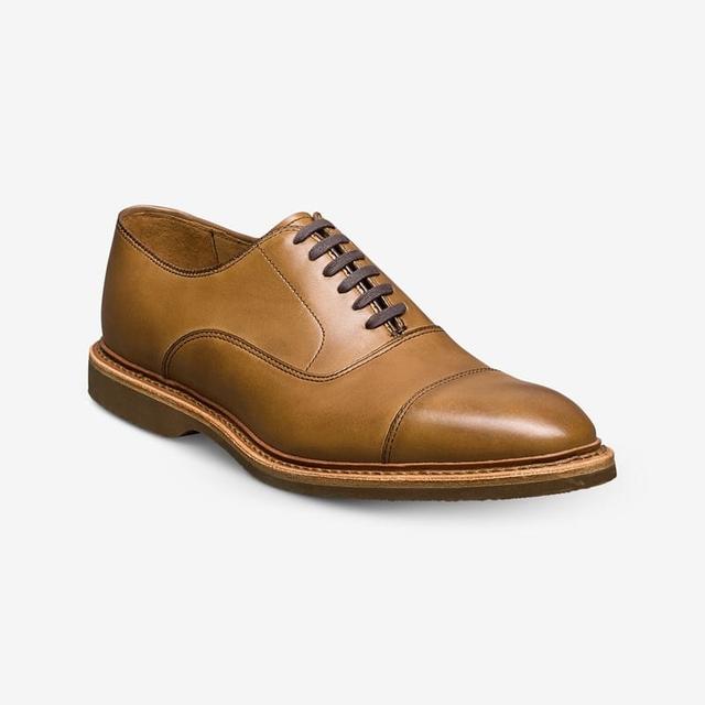Allen Edmonds Park Avenue Verse Cap-toe Oxford Dress Shoe in Walnut Leather, size 11.5 3E