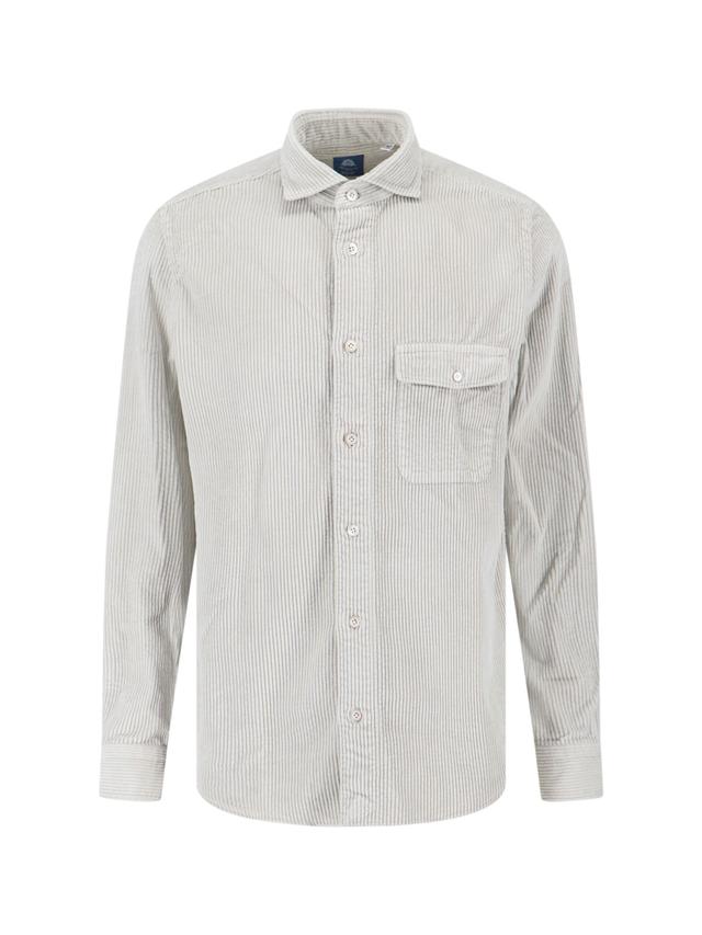 Finamore Shirts Grey Cotton - Men