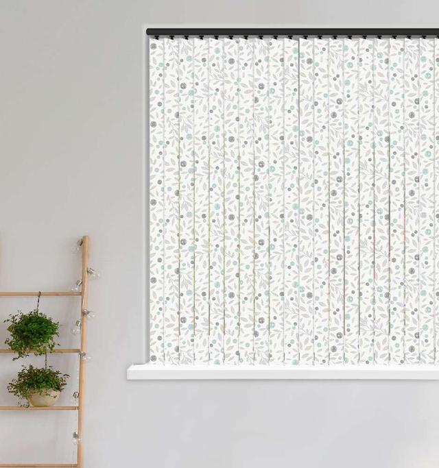 Louvolite Cotton Flower Mineral Vertical Blind