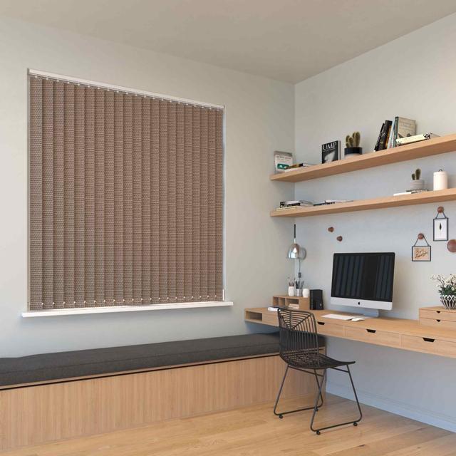 Fabric Box Bexley Truffle Vertical Blind