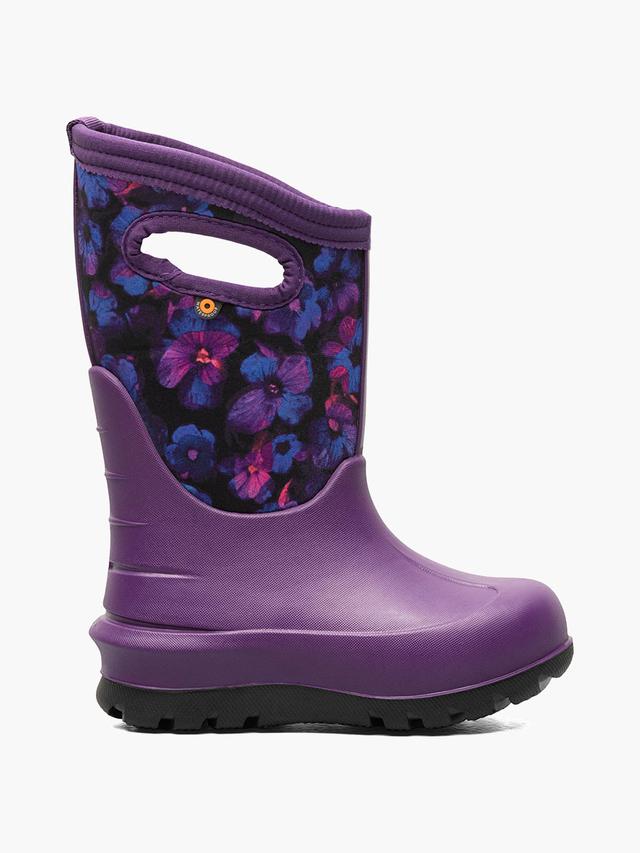 Bogs Boots Neo-Classic Petal Kids' 3 Season Boots Purple Multi Size 12 Little Kid