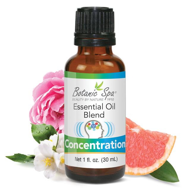 Concentration Essential Aromatherapy and Body Oil Blend - 1 Oz