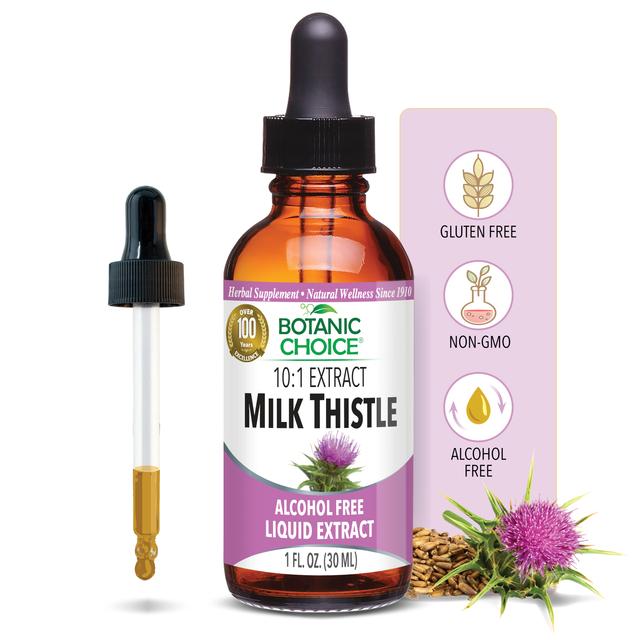 Milk Thistle Liquid Extract - Liver Support Supplement - 1 Oz