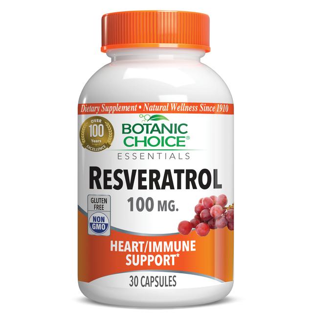 Resveratrol 100 mg - Heart Support Supplement - 30 Capsules