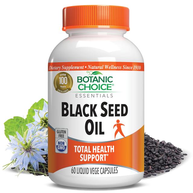 Black Seed Oil - Essential Fatty Acids Support Supplement - 60 Capsules