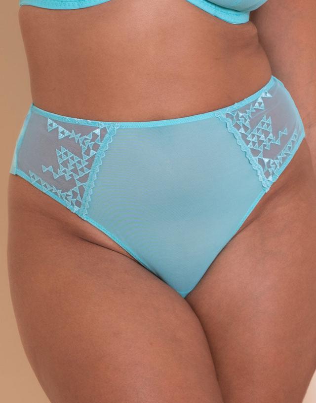 Curvy Kate Curvy Kate Centre Stage Deep Thong Turquoise 16 - Size 10
