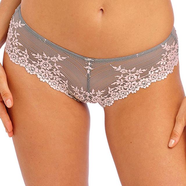 Wacoal Grey Embrace Lace Thong - Size XL