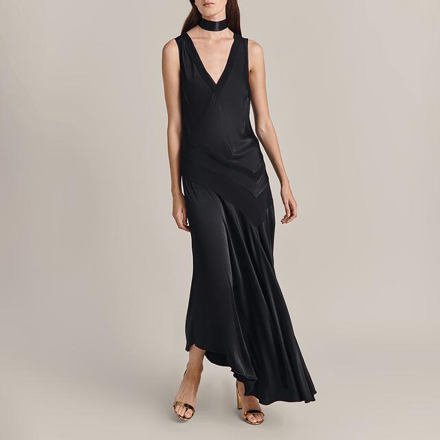 Ghost Black Addison Midi Dress - Size S