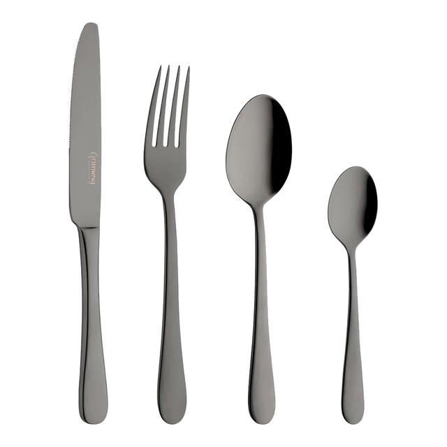 Grunwerg 16 Piece Windsor Black Finish Cutlery Set