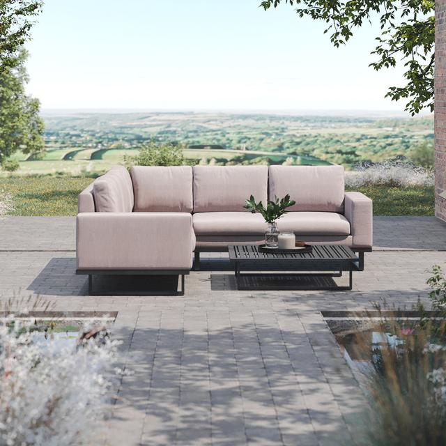 Maze Ethos Corner Sofa Group / Oatmeal with free winter cover