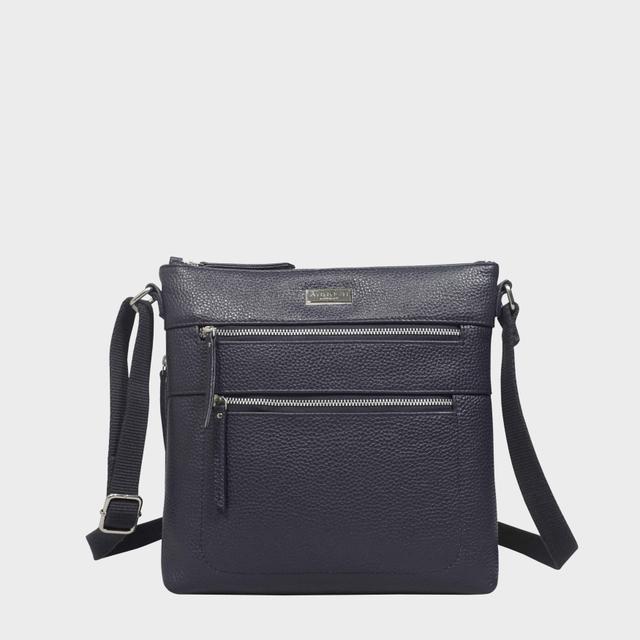 Assots London 'CORI' Pebble Grain Soft Real Leather Crossbody Bag - Size One Size